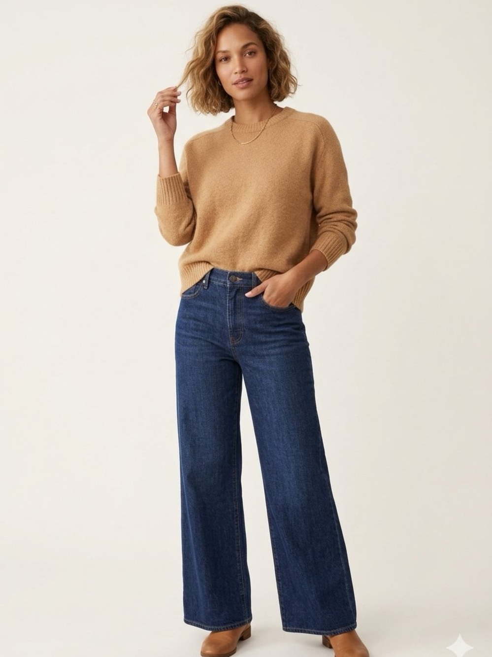 J. Crew Tan Crewneck Sweater